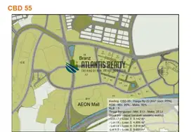 Tanah Kavling Komersial CBD 55 Lokasi Sangat Premium