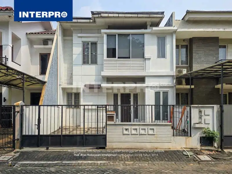 Rumah 2 Lantai Dijual Puri Media Kembangan Hadap Taman - Luas 120m2