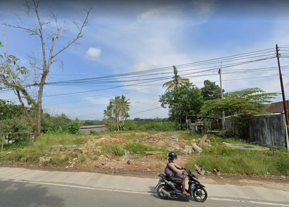 Dijual cepat tanah pinggir jalan poros km 12 datar dekat jalan toll