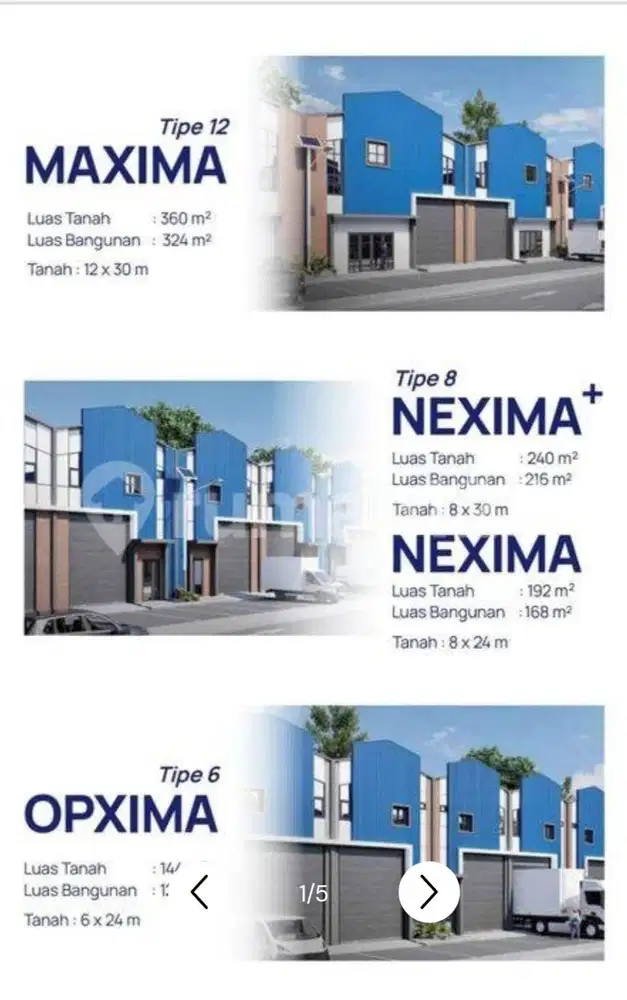 Gudang Luxima 4 In 1 Laksana Business Park Tahap 2 Tipe Opxima