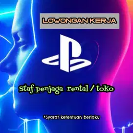 Lowongan Staf toko n penjaga rental
