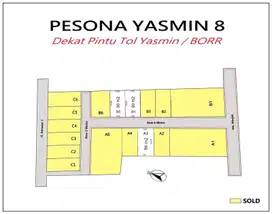 Siap Balik Nama & Cicilan 12x Tanah Kavling Strategis Di Yasmin Bogor