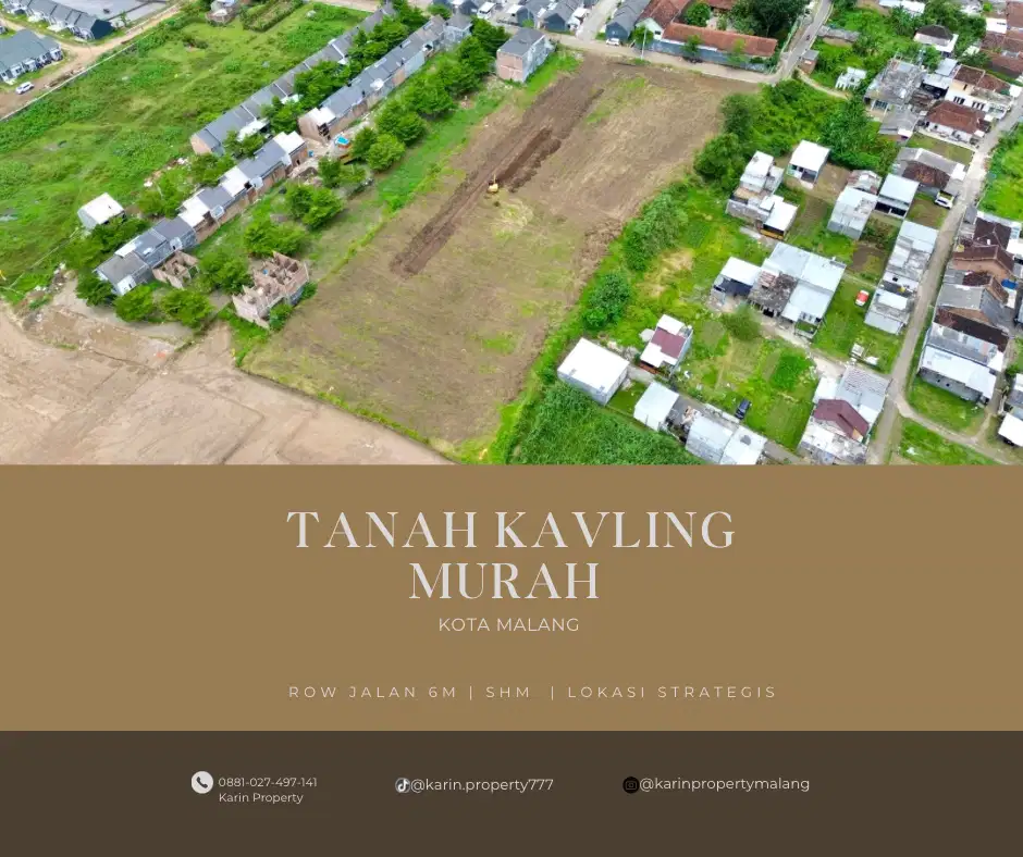 TANAH KAVLING MURAH MALANG LOKASI EMAS COCOK UNTUK HUNIAN