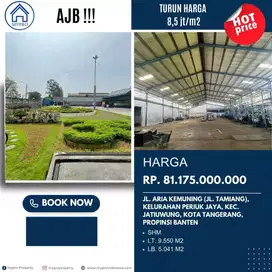 Dijual gudang mewah dan besar,jaituwung tangerang,lok stratrgis