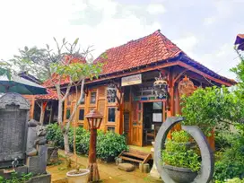 Jual Tanah Purwokerto Pinggir Jalan Raya Bonus Bangunan Rumah Kayu
