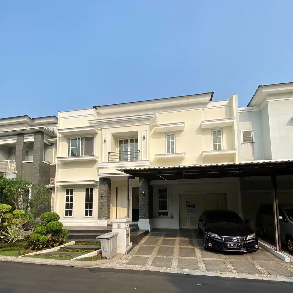 JARANG ADA RUMAH CANTIK DEPAN CLUBHOUSE KAWASAN PHG GADING SERPONG