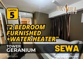 Disewakan 2 Bedroom lantai 5 Ada WaterHeater Apartemen Bassura City