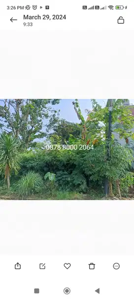 Jual cepat murah tanah kavling bukit cinere indah tol brigif depok