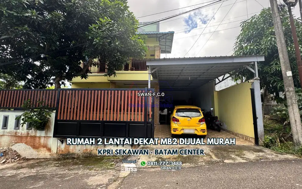 Rumah 2 Lantai di KPRI Sekawan Belakang MB2 Batam Center