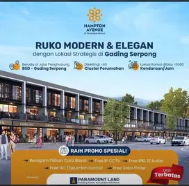Jarang Ada Ruko Samping Jalan Utama Gading Serpong  Samping Mall