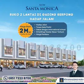 Juap Ruko 2 Lantai DP cicil Hadap jalan utama gading serpong