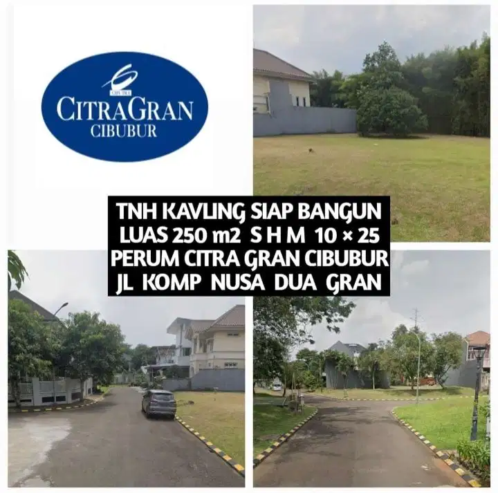 TANAH KAVLING SIAP BANGUN DI PERUM CITRA GRAN CIBUBUR KOTA BEKASI