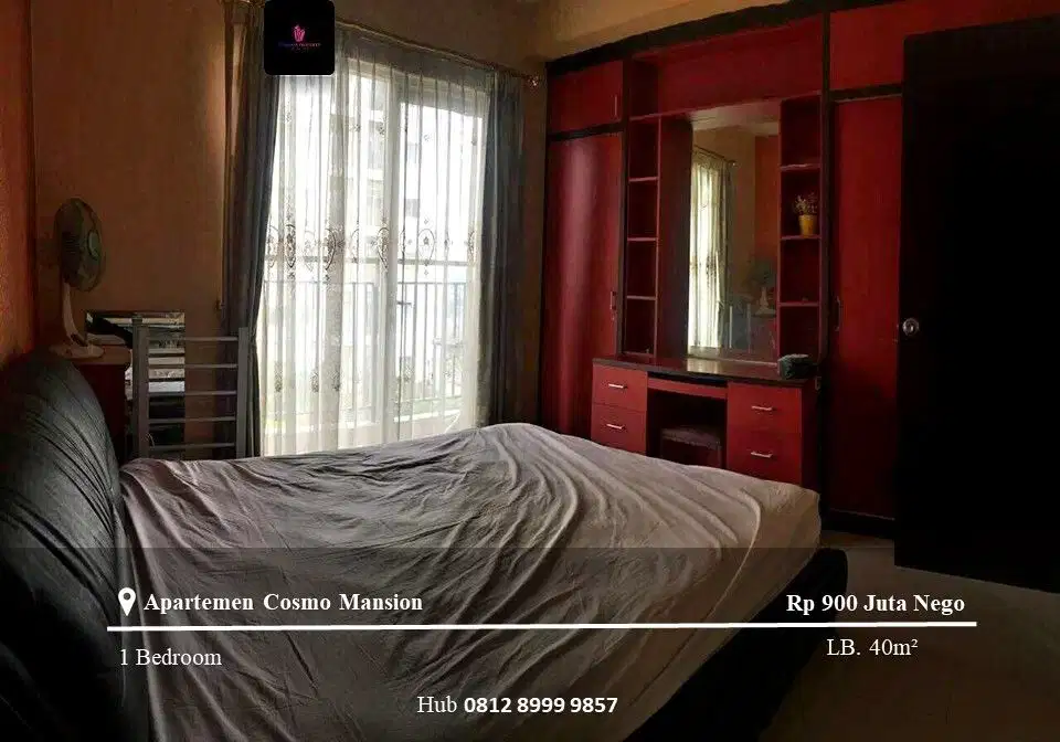 Dijual Apartement Cosmo Mansion Middle Floor 1BR Full Furnished
