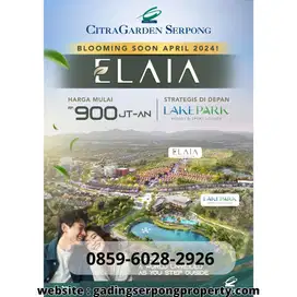 Rumah launching April 2024 Elaia CitraGarden Serpong Minimalis 3 Kamar