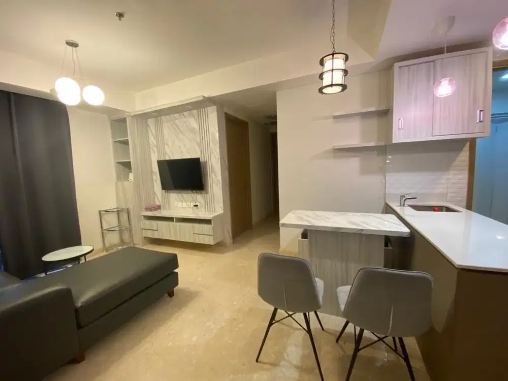 sewa apartemen gold coast PIK tipe 2 kamar furnish