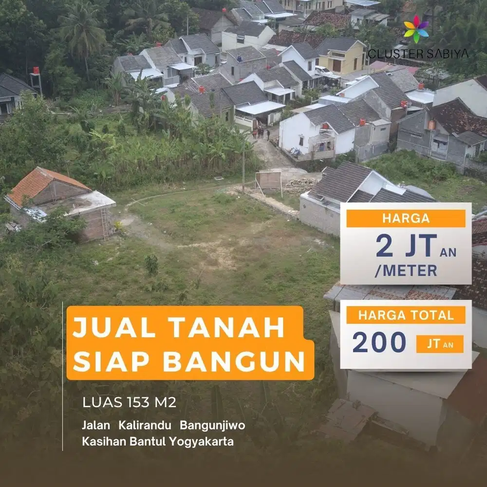 Tanah Kavling Murah Jogja Legalitas SHM Barat Alfamart Tugu Lilin