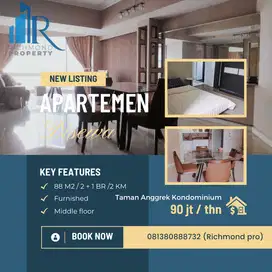 Apartemen 2+1 BR 88 M2 Luxury Furnished  Taman Anggrek Kondominium