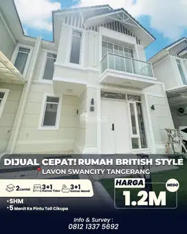 DIJUAL RUGI RUMAH LAVON SWANCITY TANGERANG