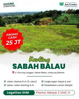 PROMO KAVLING MURAH HANYA 2 UNIT PERTAMA