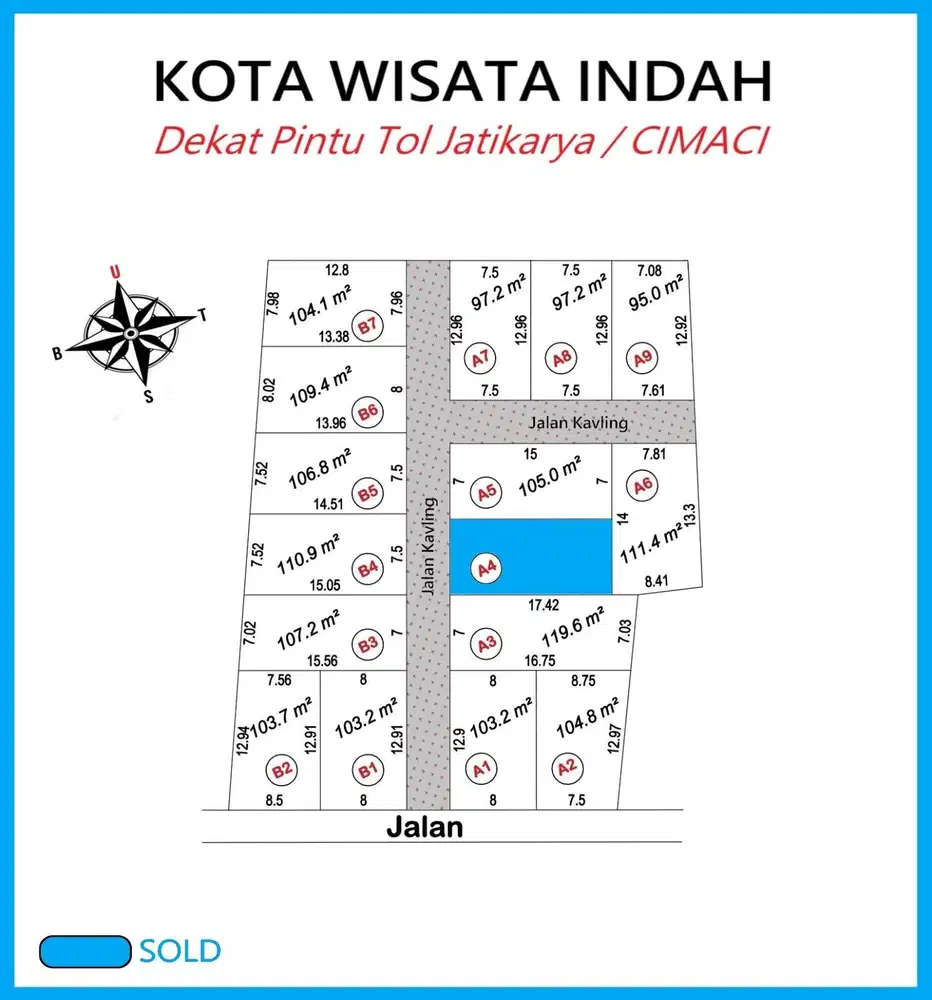 Kavling Bekasi Kota Jatisampurna tersedia 4 unit terbatas!