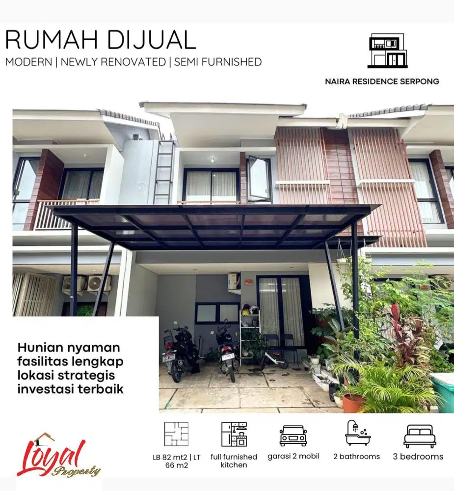 Dijual Cepat Rumah siap huni di Naira Residence Bsd Serpong