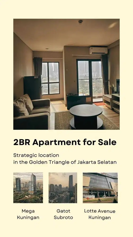 Dijual Cepat Apartemen Taman Sari Semanggi Furnished Jakarta Selatan