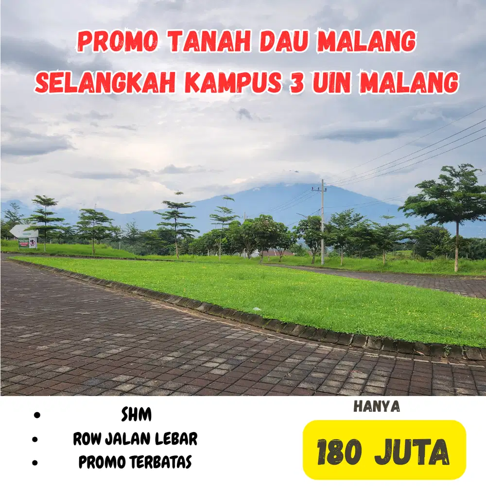 Tanah Strategis Dau Samping Kampus 3 UIN Malang