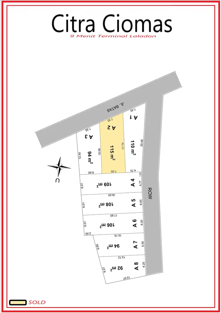 8,3 Km Kampus IPB Dijual Tanah Kaveling Bogor Free SHM
