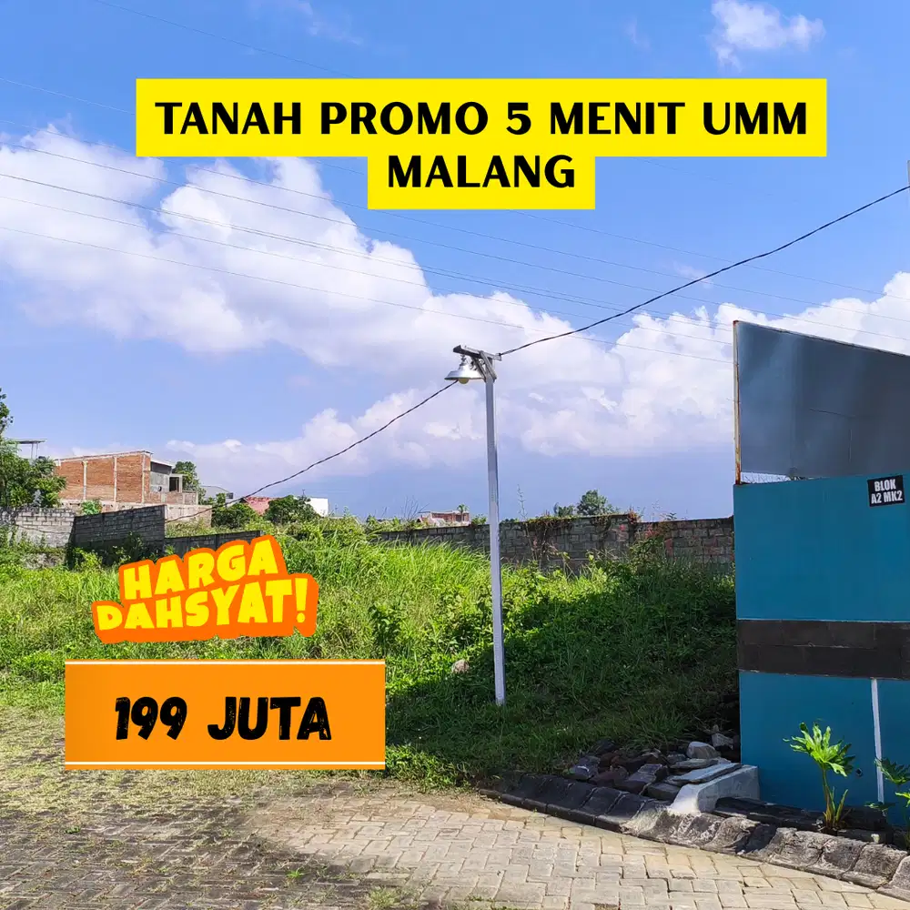 Tanah Kost Belakang UMM Malang