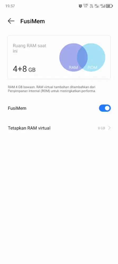 Itel a50 ram 4+8