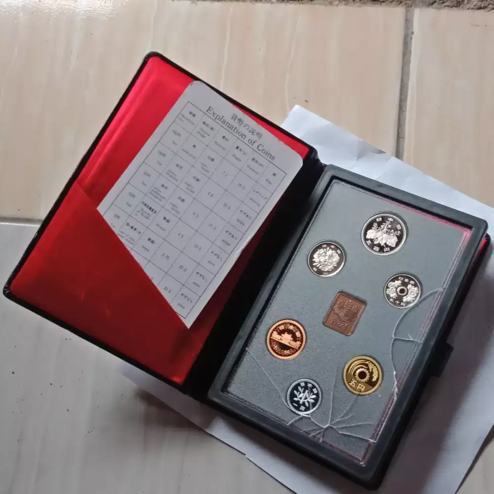 Koin Langka SET PROOF YEN JEPANG ADA SERTIFIKAT N TAS EXCLUSIVE