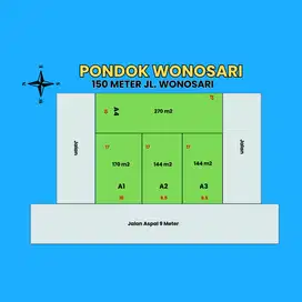 Lahan Langsung Mangku Jalan Aspal, Dekat Kids Fun SHMP, Cocok Usaha