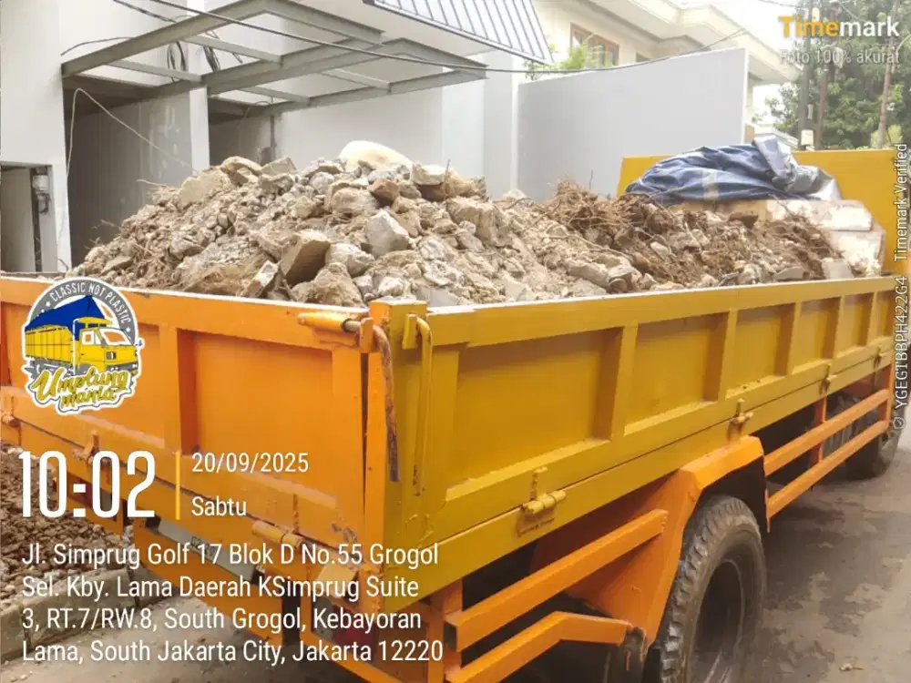 Jasa buang puing dan buang galain tanah
