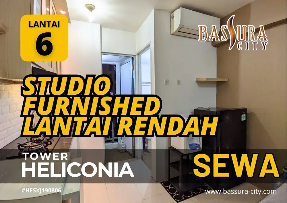 Sewa Studio Furnished Lantai 6 Tower H Apartemen Bassura City