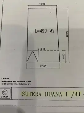 Dijual Kavling Siap Huni Berlokasi Di Dalam Cluster, Alam Sutera