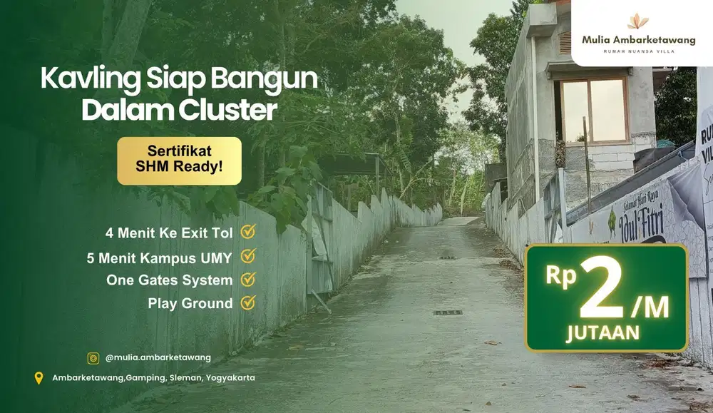 Tanah Dijual Sleman 8 Menit ke Kampus UMY Potensi Bisnis Tinggi