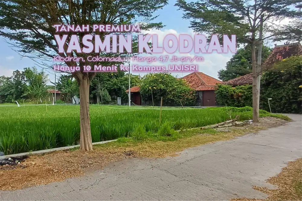 Kavling Colomadu SHM, 4,7 Jt-an/m, 10 Menit Taman Balekambang