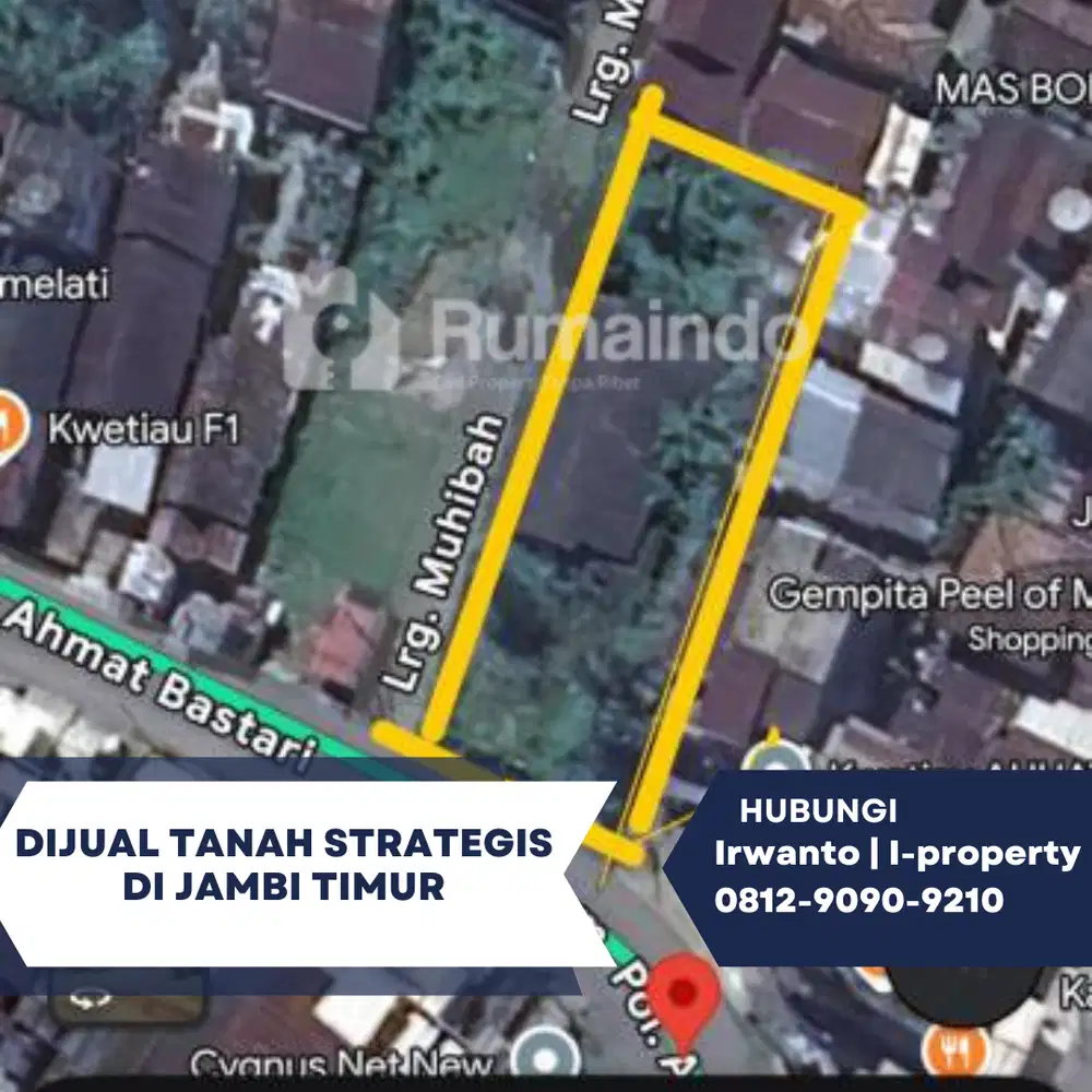 Dijual Tanah Strategis di Jambi Timur