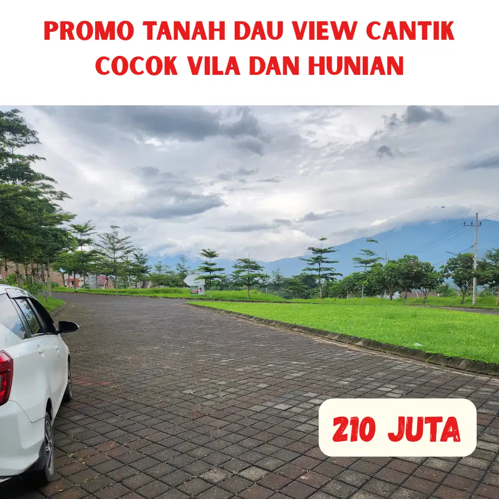 Tanah Murah Dau View Pegunungan Cantik