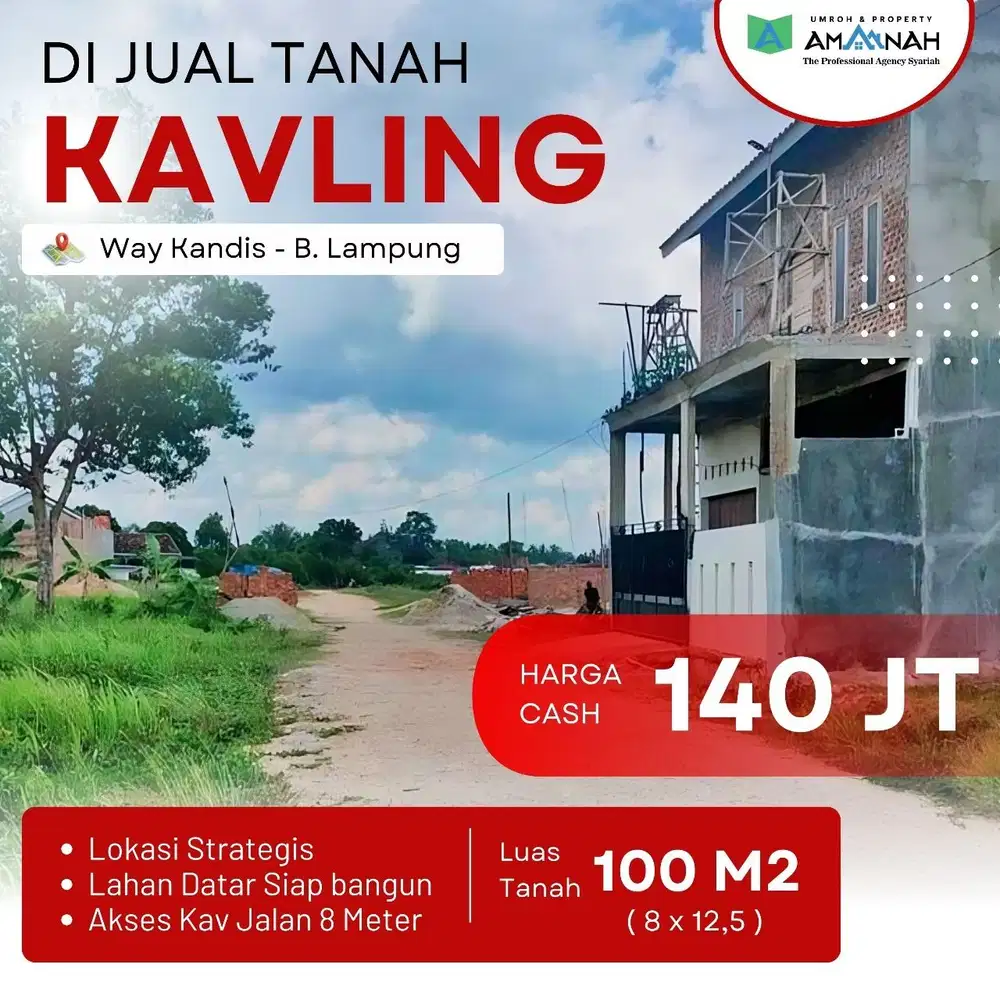 TANAH SIAP BANGUN JALAN 8M DALAM KOMPLEK KAVLING AQUR 6