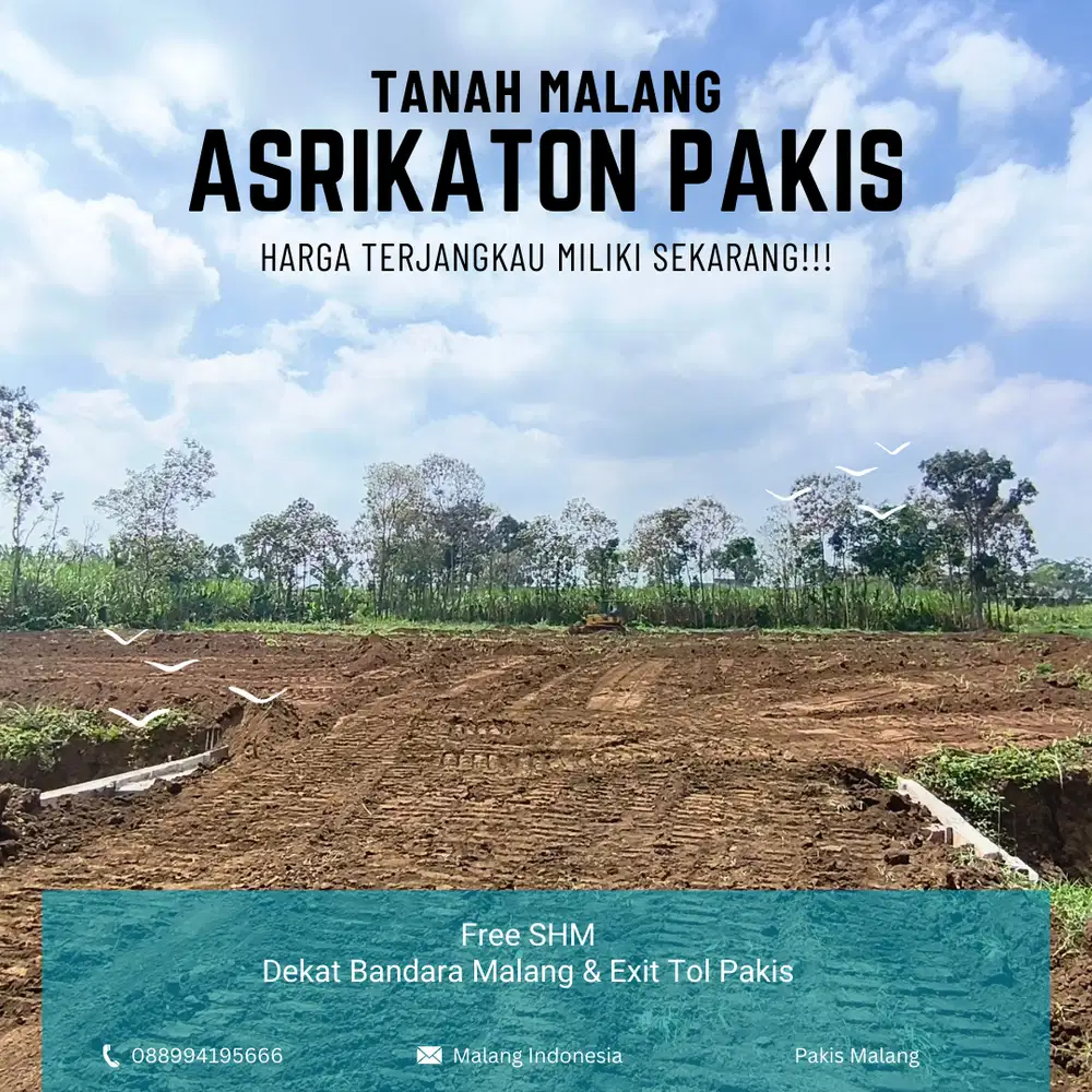Tanah Malang Asrikaton Pakis Siap Bangun dan Huni