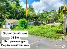 TANAH PEKARANGAN DEKAT AREA WISATA SURALOKA ZOO KALIURANG.JK11197