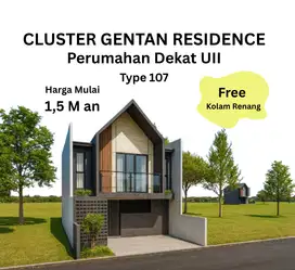 Sleman,Gentan - Rumah Gentan Dekat Dengan UII Kaliurang