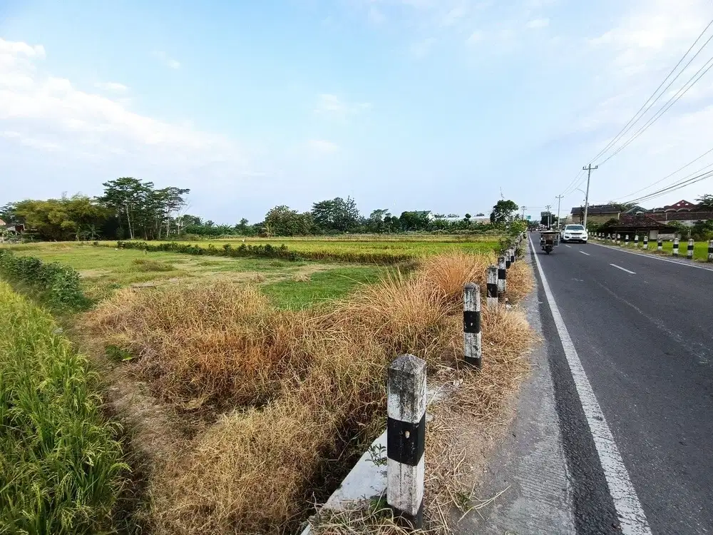 Tanah Godean Pinggir Jalan; Siap Bangun Ruko