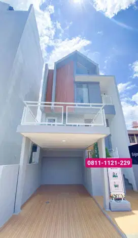 Rumah 3 LT Siap Huni 7 Menit Tol Margonda 9 Menit Stasiun Pocin DP 0