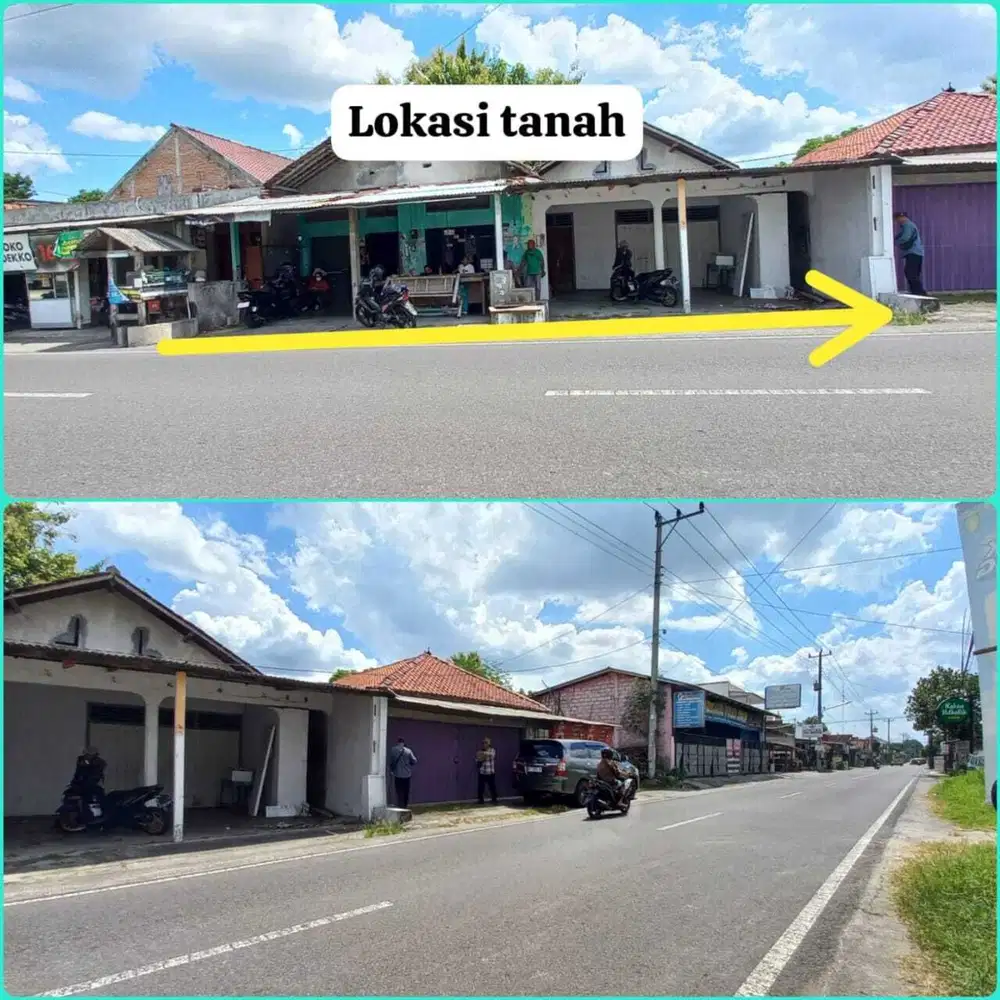 Tanah strategis pinggir jalan raya sidokarto godean