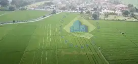 Tanah di jalan raya Jatisari - Karawang, Jawa Barat