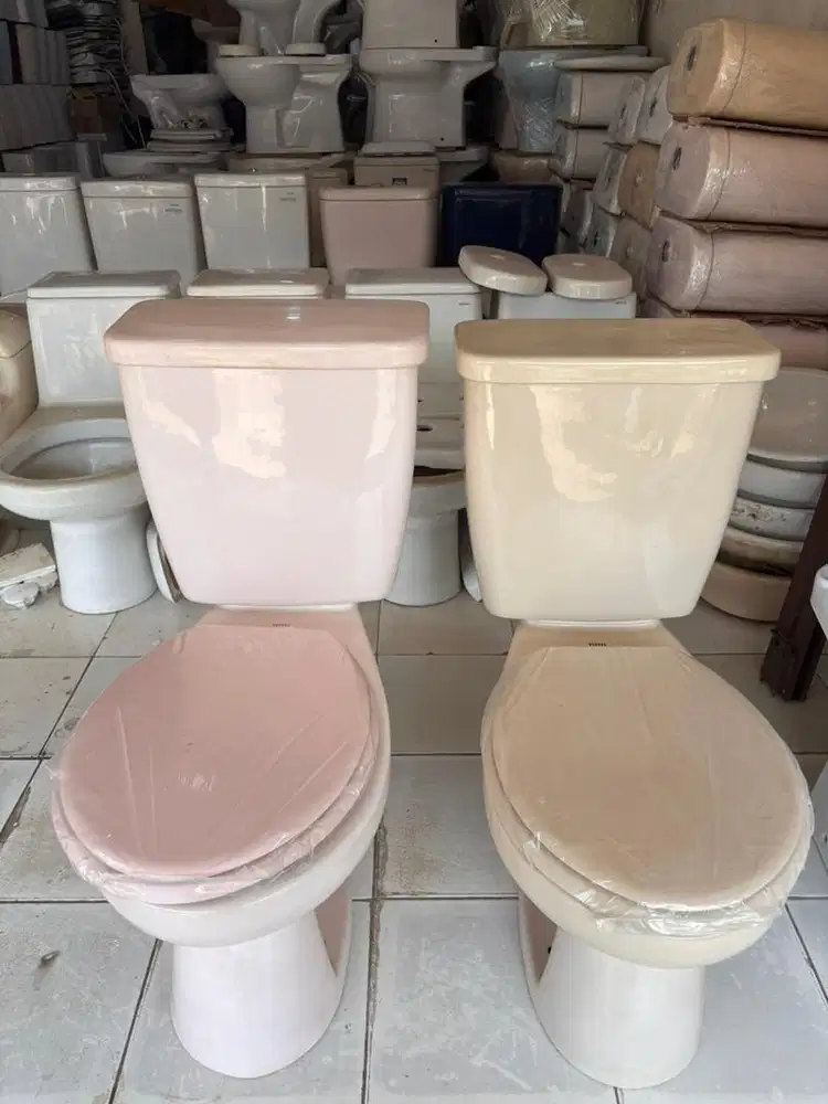 Kloset duduk toto engkol samping warna