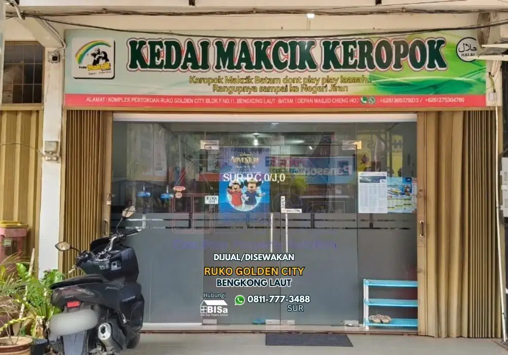 Ruko Golden City, Bengkong Laut Dijual & Disewakan