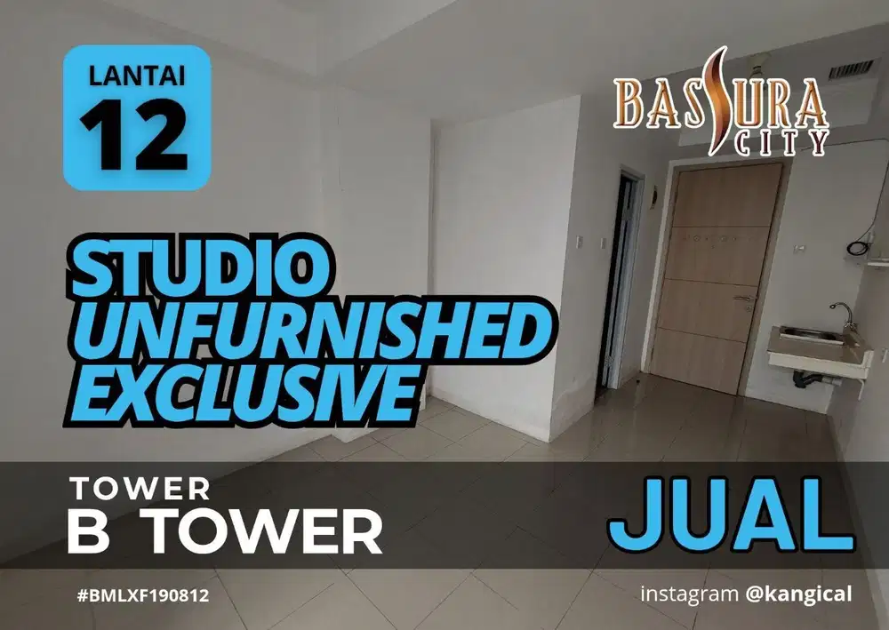 Jual Studio Tower B Lantai 12 Ekslusive Di Atas Mall Bassura CityallBa